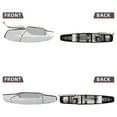 thumbnail image 3 of 2pcs Rear Pair Left+Right Side Chrome Exterior Door Handle Compatible With Chevy/GMC/Cadillac 07-13 Avalanche/Silverado/Sierra New Body Crew Cab 07-14 Suburban/Tahoe/Yukon/XL/Escalade/ESV/EXT, 3 of 5