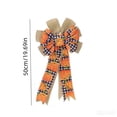 thumbnail image 3 of 2026 Halloween Indoor Decorations Thanksgiving Decorations Home Decor Faux Ribbon Ornaments Season Pumpkin Wreath Bow, 3 of 6