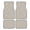 Mosaic Tile Print, variant on 4-Piece Car Floor Mats Set, Mosaic Tile Pattern Marble Crystal Velvet Automotive Front & Rear Floor Liners, Universal Fit for Car, Truck, SUV