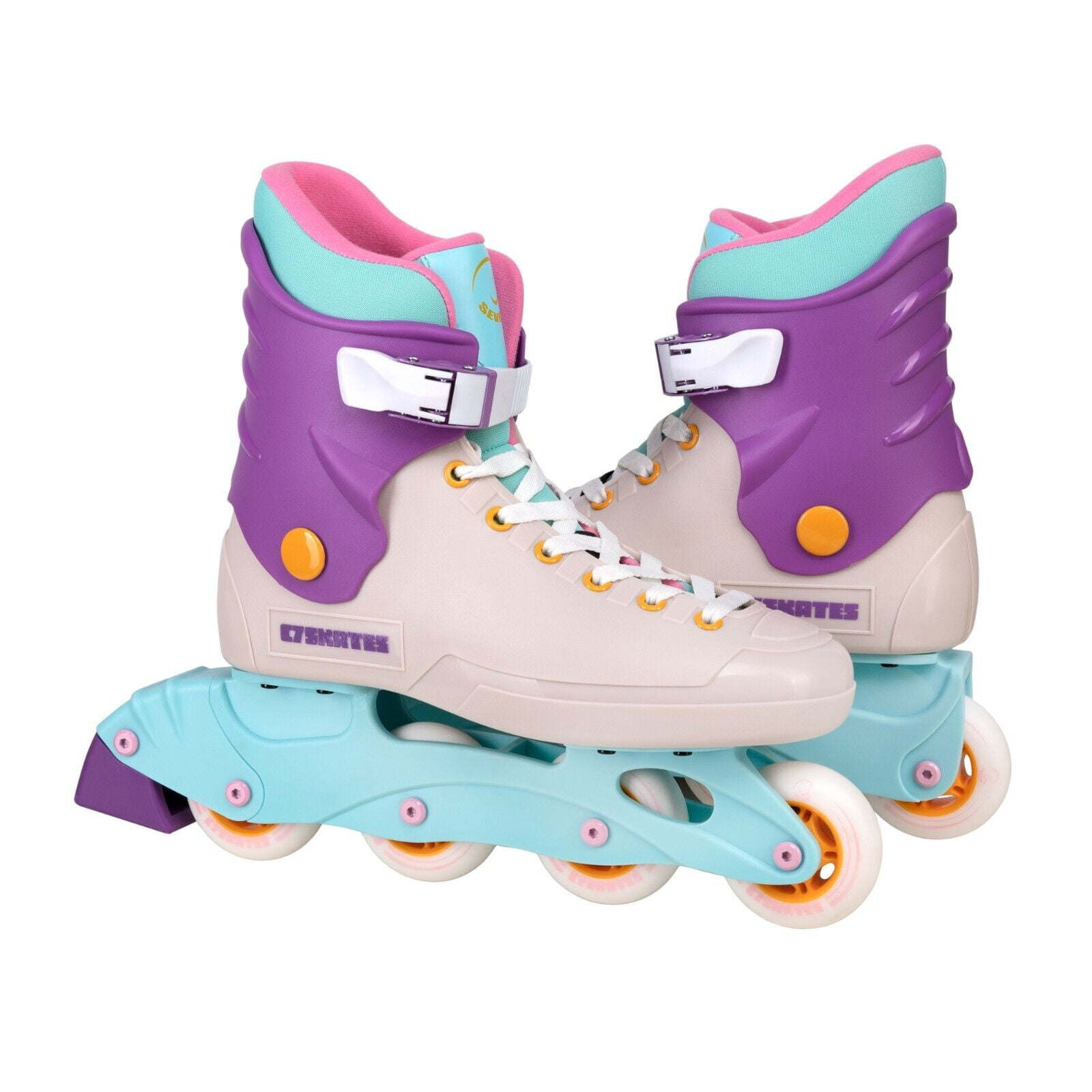 C7skates Fusion Nostalgic Adult Inline Skates For Women and Adult, Size 8