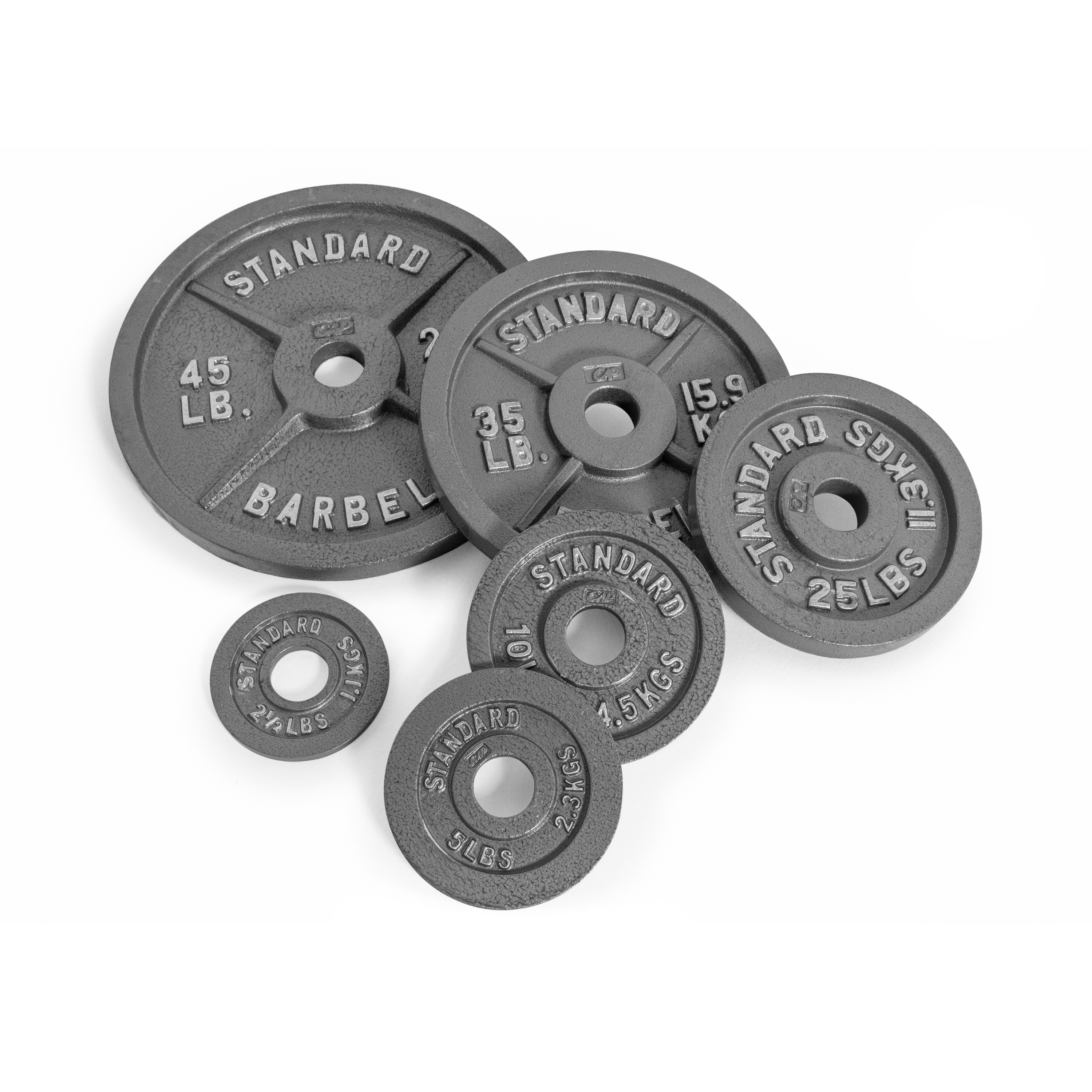 CAP Barbell Gray Olympic Cast Iron Weight Plate, 5 lb - image 2 of 2