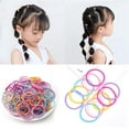 thumbnail image 4 of Rubber Bands for Hair, Small Hair Elastics for Girls, Soft and Comfy Rubber Bands Hair Ties Hairbands Ponytail Holders Hair for Women, Not Easy to Break, Black, 4 of 7