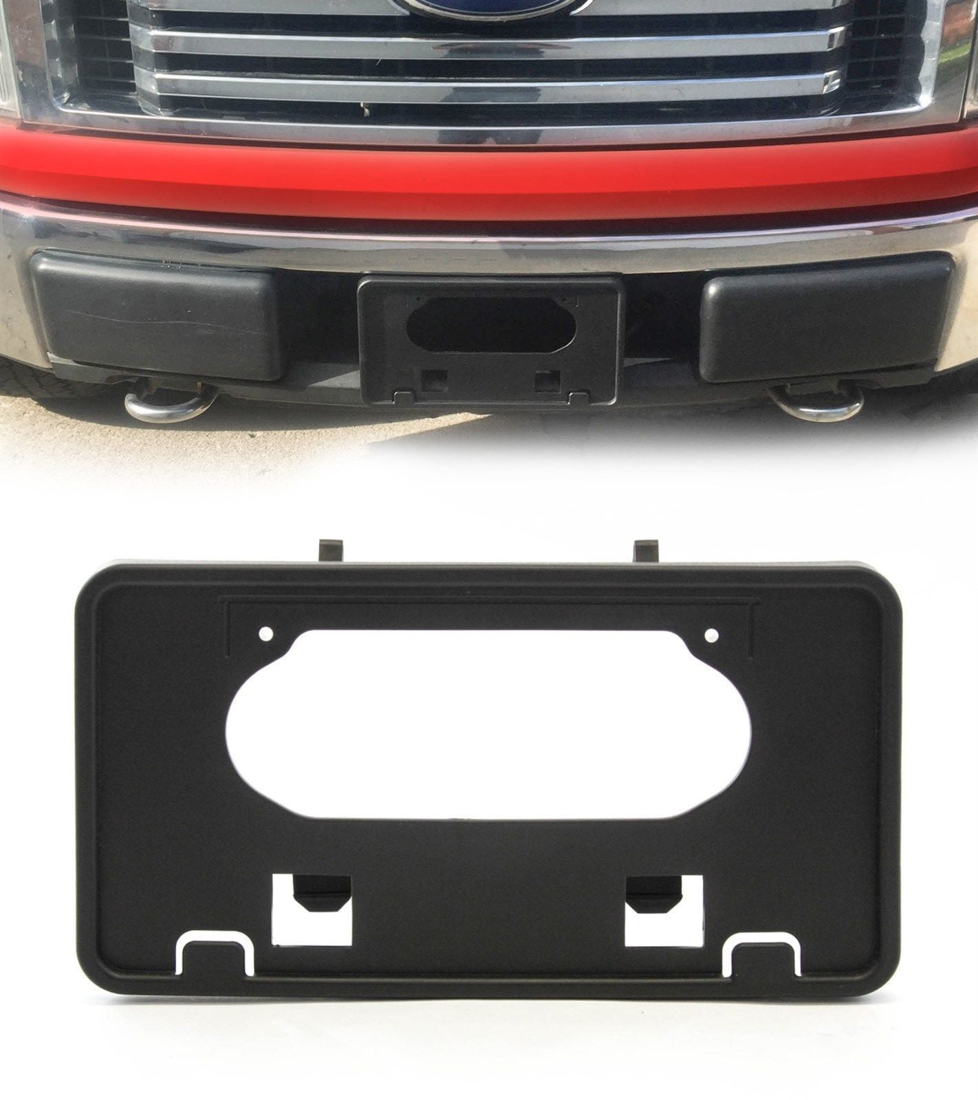 For 20092014 Ford F150 Front Bumper License Plate Holder Frame