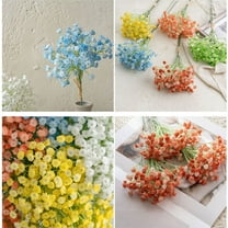 Kbndieu Artificial Fake Flowers Plastic Faux Flowers for Wedding Centerpieces Bridal Bouquets DIY Floral Decor Silk Flowers Arrangements for Indoor Outdoor Garden Home Farmhouse