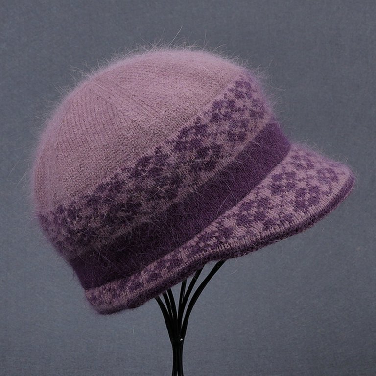 Womens Winter Beanie Hat Warm Knitted Slouchy Wool Hats Cap 