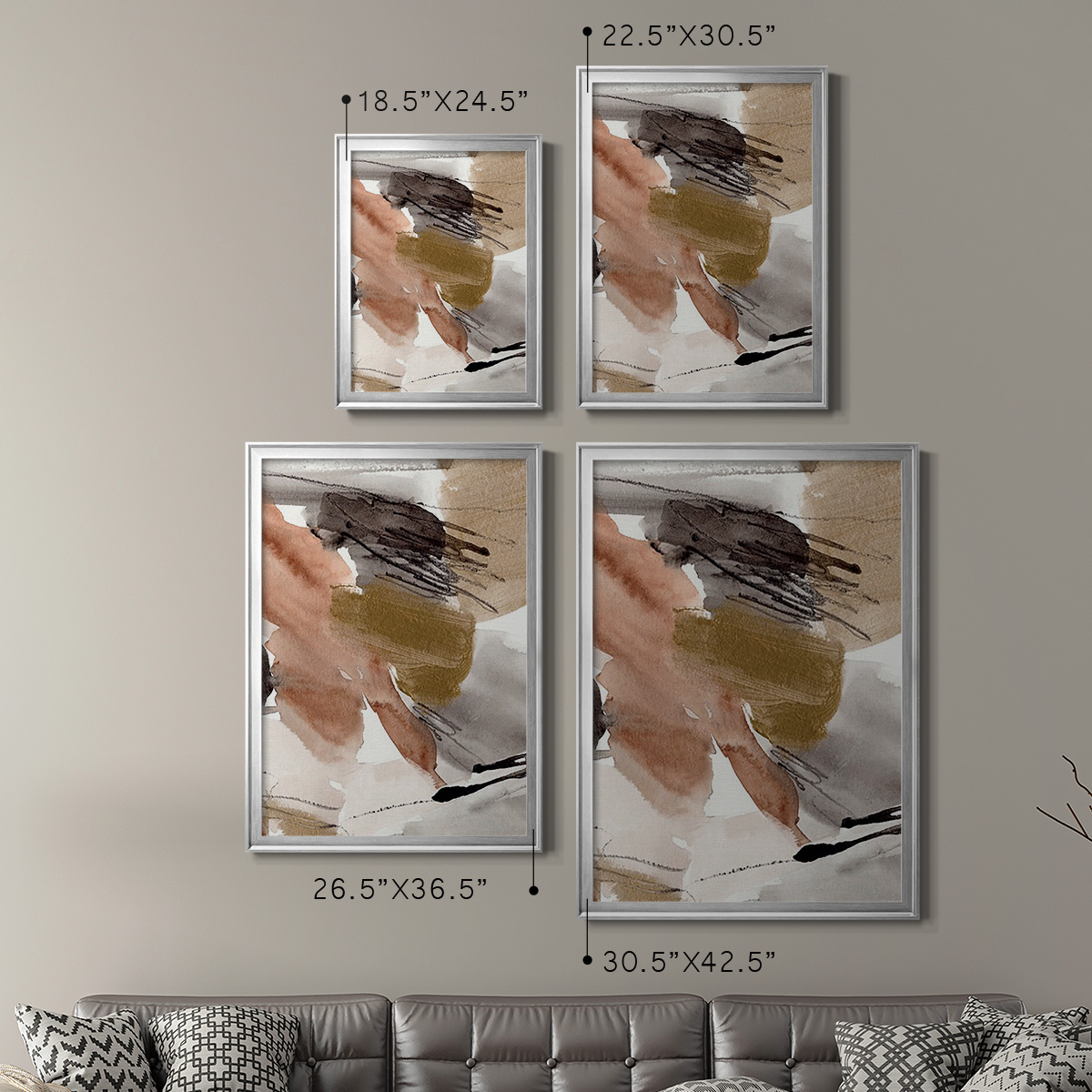 Antique Gold II Premium Framed Print, in Gold, Black, or Silver - Ready to Hang