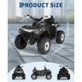 thumbnail image 2 of 12V Kids Ride-On ATV with Remote Control, Bluetooth Music, Lights, Spring Suspension, 2-Speed Electric 4-Wheeler for Ages 2-6, 2 of 8