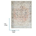 thumbnail image 2 of Livabliss x Becki Owens Darling Updated Traditional Washable Area Rug,5'3" x 7',Rose/Ivory, 2 of 9