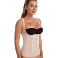 thumbnail image 3 of Cinturón de corsé con correas de poliéster ajustable para esculpir el cuerpo, ropa moldeadora para mujer, color de piel M, 3 of 14