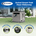 thumbnail image 4 of Suncast Swivel Smart Trak Hose Hideaway for 225 ft x 5/8 in Garden Hose, Dove Gray, 4 of 7