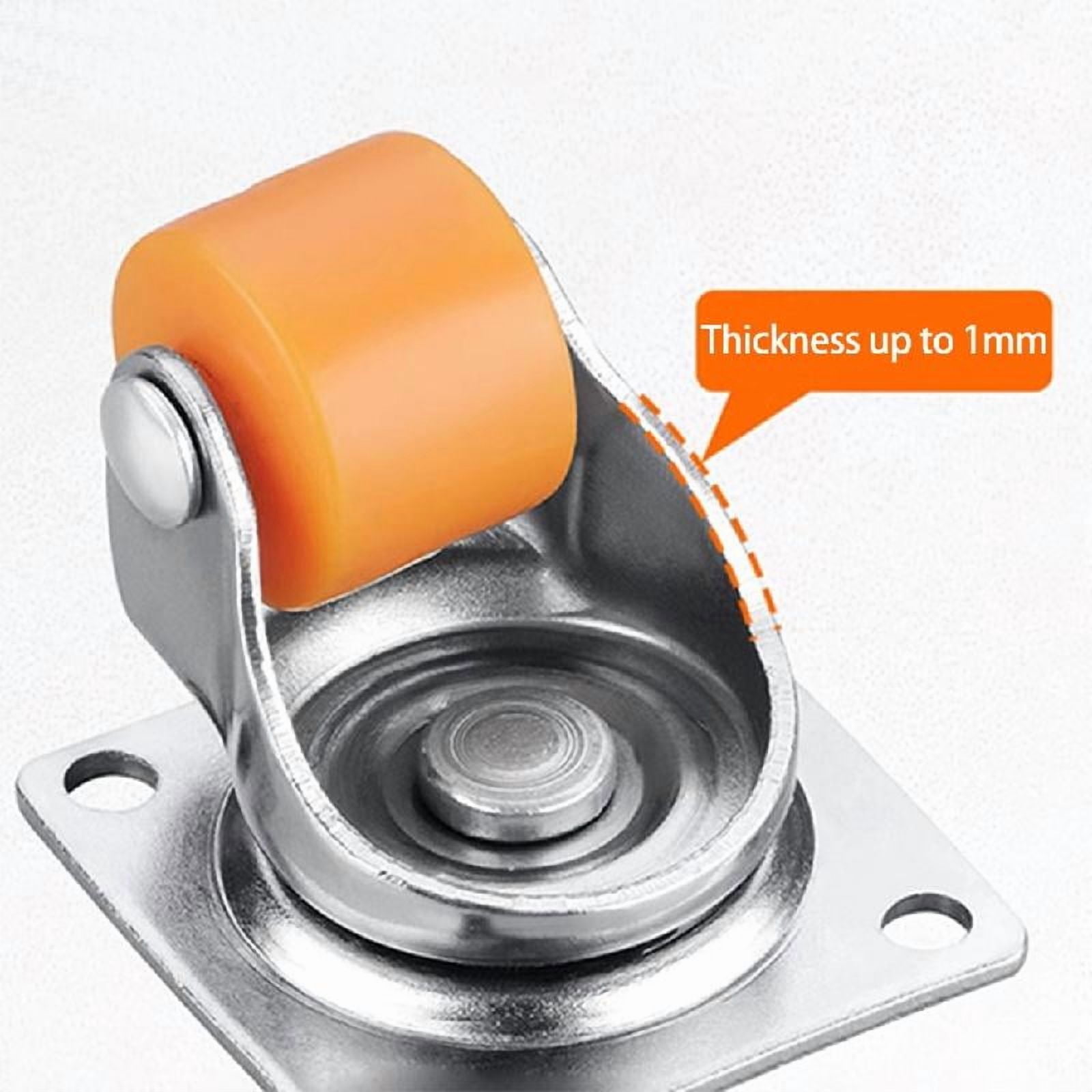 4pcs Small Furniture Casters Rubber Wheel Floor Protections for Easy Movement Of Small Furniture