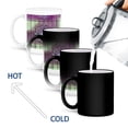 thumbnail image 4 of 3drose, a Monogram of a Letter M on Rod Iron with Pink and Green, 11oz Magic Transforming Mug, 4 of 7