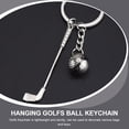 thumbnail image 3 of unbranded 3Ud Llaveros Deportivos De Metal Con Bola De Golf Plateada Para Colgar Llaves Y, 3 of 8