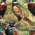 thumbnail image 6 of Orinice Pheasants Quilted Background Arts and Crafts Movement Round Table Cover Stain Resistant Washable Indoor Outdoor Tablecloth Kitchen Dining Wedding Parties Tablecloths 100% Polyester Fiber 46-50, 6 of 8