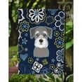 thumbnail image 3 of Blue Flowers Schnauzer Flag Garden Size BB5057GF, 3 of 3