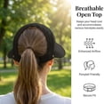 thumbnail image 6 of Tdxkok Women Ponytail Friendly UPF50 Foldable Wide Brim Sun Hat Light Headwear for Summer Hiking Beach Outdoor Travel Daily Activity, 6 of 8