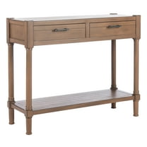 SAFAVIEH Filbert Solid 2 Drawer Console Table, Brown