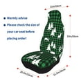 thumbnail image 6 of Haiem Christmas tree green plaid Printed Car Seat Covers Set of 2, Universal Fit Car Seat Covers,Protective Seat Covers,Comfortable Car Seat Covers, Easy Installation Seat Covers, 6 of 9