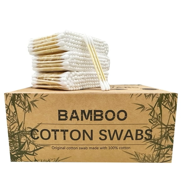 Hisopos de algodón Quanzhou 1200 piezas de bambú y madera de 7,5 cm