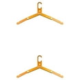 thumbnail image 2 of Cateissary Colgador de ropa para exteriores, plegable, para secar ropa, 3 pliegues, amarillo Amarillo 2Conjunto, 2 of 6