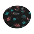 thumbnail image 1 of Balery Colorful Insect Fundas de asiento para taburete de bar redondo de tela de terciopelo ajustables que protegen de arañazos y manchas para sillas de 14 a 17 pulgadas.-14 inch, 1 of 7