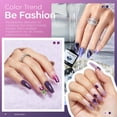 thumbnail image 3 of modelones Gel Nail Polish Set, 6 Colors 2026 Winter Purple-Red/Black/Blue Sparkle Chameleon Glitter Gel Polish Purple-Black Color Changing 9D Cat Eye Nail Polish With Magnet LED Nail Art DIY Gift, 3 of 8