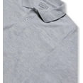 thumbnail image 3 of INGEAR Men's Polo Shirts 2-Pack, Dressy Casual Long Sleeve Collared Shirts, Gray S, 3 of 7