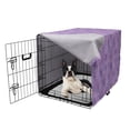 thumbnail image 5 of Floral Dog Crate Cover, Doodle Flower Silhouettes Rose Aster Daisy Petals Fragrance Meadow Art, Easy to Use Pet Kennel Cover Small Dogs Puppies Kittens, 7 Sizes, Mauve and Pastel Pink, by Ambesonne, 5 of 6