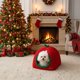 thumbnail image 5 of Cama para gatos, colchón de aire, caseta para perros, interior, plegable, suave, cálida, cueva para cachorros con cojín para perros pequeños, medianos y grandes, dormitorio, apartamento, ropa de cama,, 5 of 9