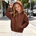 thumbnail image 2 of Gubotare Hoodies for Boys Toddler Boy's Letter Graphic Kangaroo Pocket Sweatshirt Long Sleeve Hoodie 2T 3T (Coffee,2-3 Years), 2 of 6
