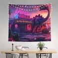 thumbnail image 2 of Sikiie Western Style Dinosaur tapestry wall hanging home decor for bedrooms, living rooms, dorms 60x51in, 2 of 6