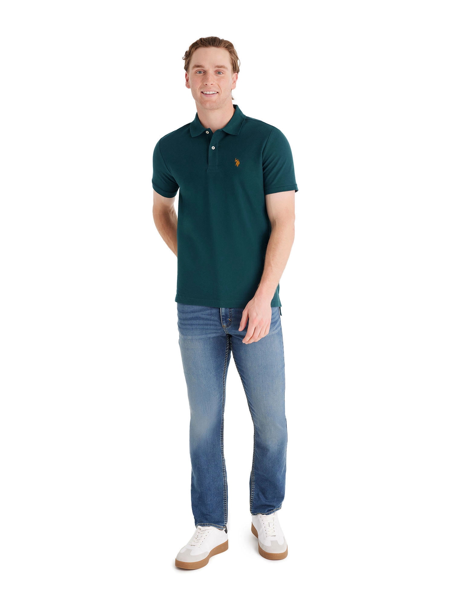 U.S. Polo Assn. Men's Performance Pique Polo Shirt