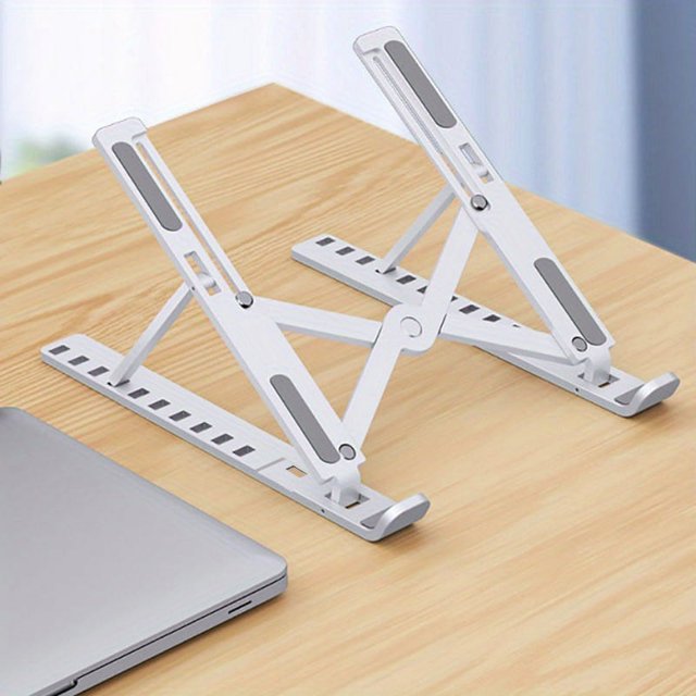 Portable Laptop Stand - ABS Material, 10-Speed Adjustable, Folding Lift Cooling Base for All Notebooks!