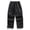 Black, variant on Men's Baggy Hiking Cargo Pants Outdoor Lightweight Water Resistant Parachute Pants Comfort Adjustable Drawcord Cuffs Flexible Elastic Waist Multi-Pocket