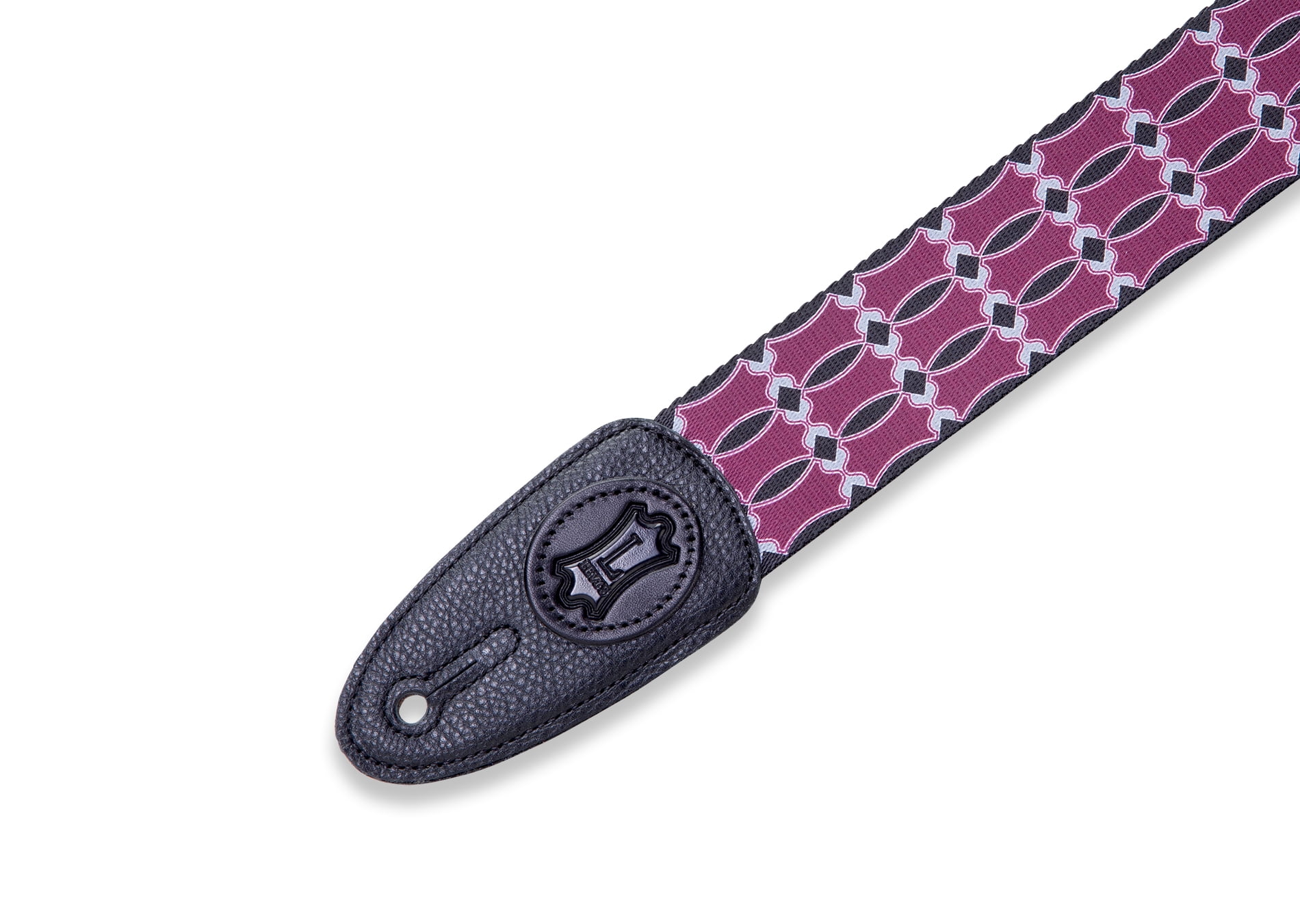 Levy's 2" Print Guitar Strap on Polyester with Garment Leather Ends, MPLL-001