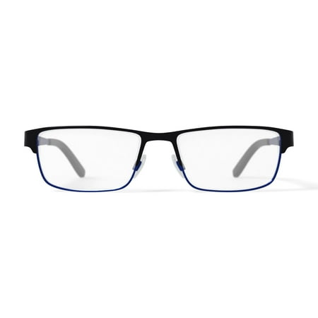 Randy Jackson Men's RJ1059 Rectangular Prescription Eyeglasses with Case, Black