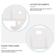 thumbnail image 4 of Tineasur 10Pcs White Plastic Drawer Track Guides Stable Drawer Rail Slides, 4 of 8