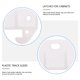 thumbnail image 4 of EeaseMX 10 piezas de cajón de plástico Rarguado Tobogán Muebles Partes de muebles para gabinetes (blanco), 4 of 7