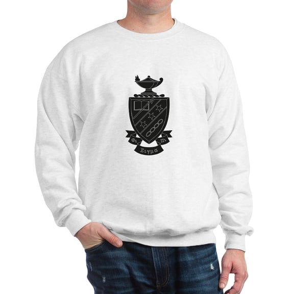 CafePress - Phi Sigma Pi Black Shield Sweatshirt - Crew Neck Sweatshirt