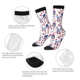thumbnail image 4 of Lsque 4th Of July Printed Men's Crew Socks, Soft Durable Breathable Moisture-Wicking with Odor Control Cotton socks, 4 of 6