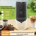 thumbnail image 4 of Cordless Portable Coffee Maker, USB Rechargeable Electric Coffee Bean Grinder for Car and Home Camping Coffee Maker, 4 of 8