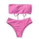 thumbnail image 1 of Bikini sin tirantes Gibobby de cintura alta rosa S, 1 of 3