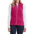 thumbnail image 1 of Mafoose Women's Tricot Pockets Lightweight Microfleece Vest Dark Fuchsia 3XLarge, 1 of 5