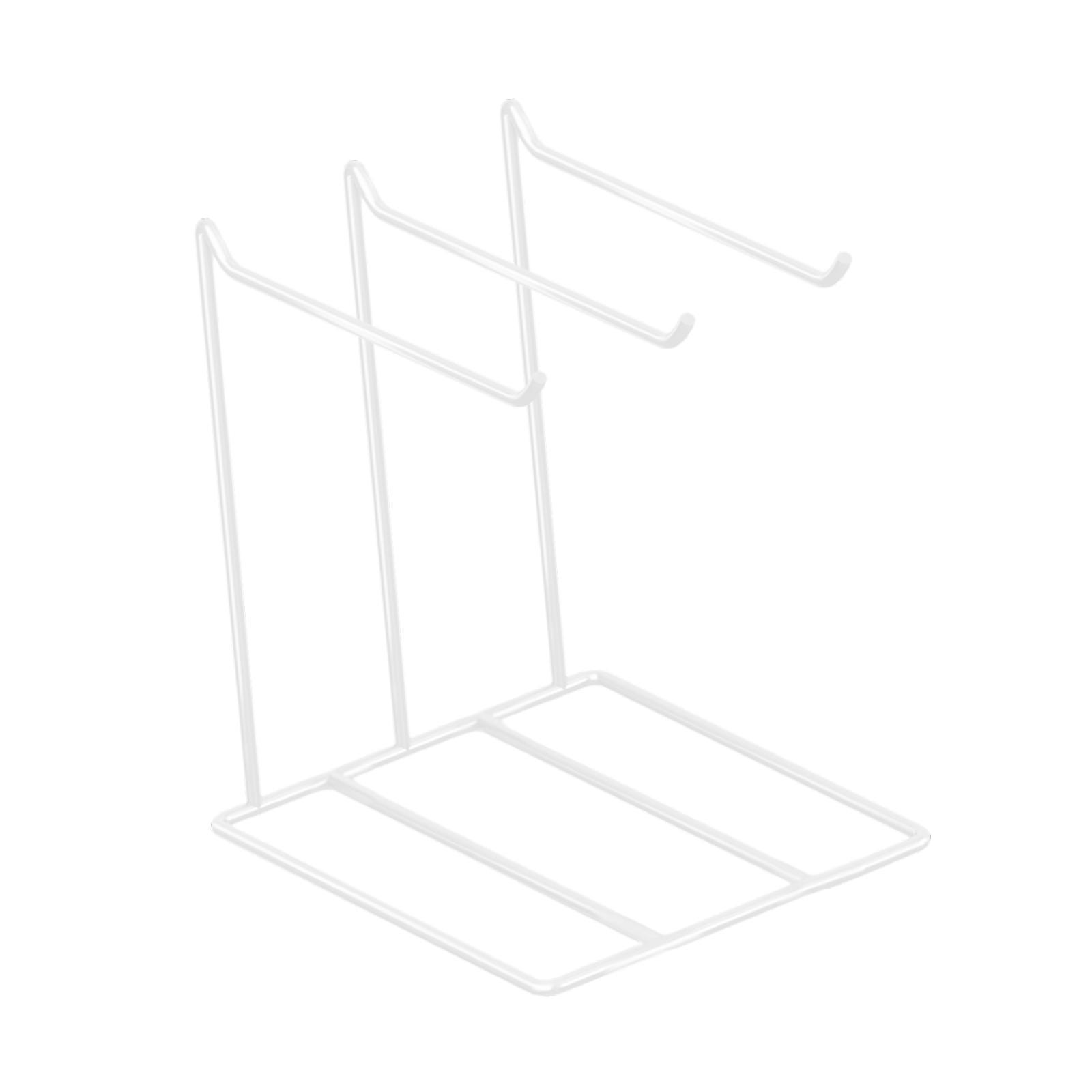 FVDPWYE Jewelry Organizer Earrings Storage Holder Countertop Organization with 3 Hangers White