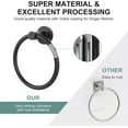 thumbnail image 4 of SetSail Towel Holder for Bathroom Wall Matte Black Towel Ring Stainless Steel Hand Towel Holder Heavy Duty Towel Hanger for Bath, Kitchen, 4 of 10