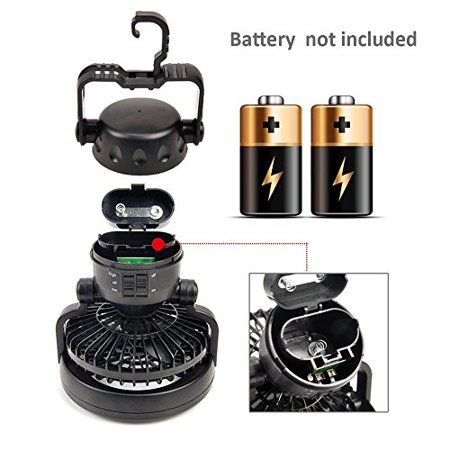 Whetstone 2 In 1 Tent Led Camping Ceiling Fan Walmart Com