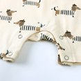 thumbnail image 4 of Weebloom Baby Boy Girl Sleepers Summer Short Sleeve Striped Comfortable Bodysuit For Infants 100 Days Sleepwear Pj's Onesie Pajamas Romper Outfits, 4 of 8