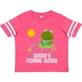 thumbnail image 3 of Inktastic Daddys Fishing Buddy Cute Frog Boys or Girls Toddler T-Shirt, 3 of 5