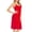 Red, variant on QUNYINEY Casual Spring Dresses for Women Solid Sleeveless Slip Dress A-Line Crew Neck Lace Midi Sundress