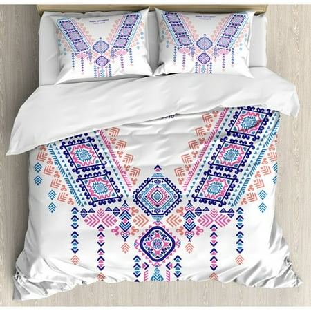 Ambesonne Tribal Ethnic African Geometric Design Aztec Style